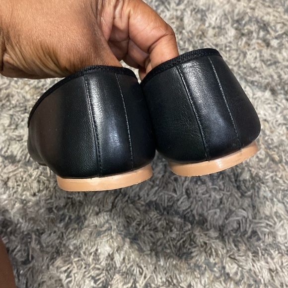 Loft leather upper ballet flats lot/2 navy blue and black sz 10.5 - Picture 4 of 14